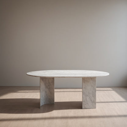 Celia Oval Dining Table Green Onyx Marble