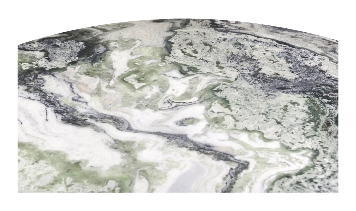 Celia Round Dining Table Green Onyx Marble