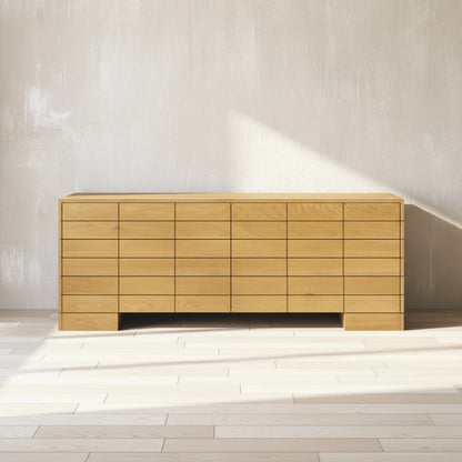 Gia 6 Drawer Dresser Brown