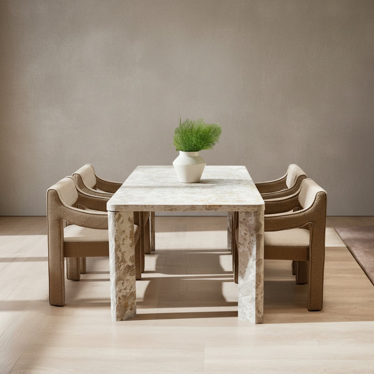 Segment Dining Table Panther Stone Beige