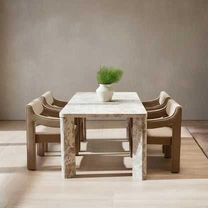 Segment Dining Table Panther Stone Beige