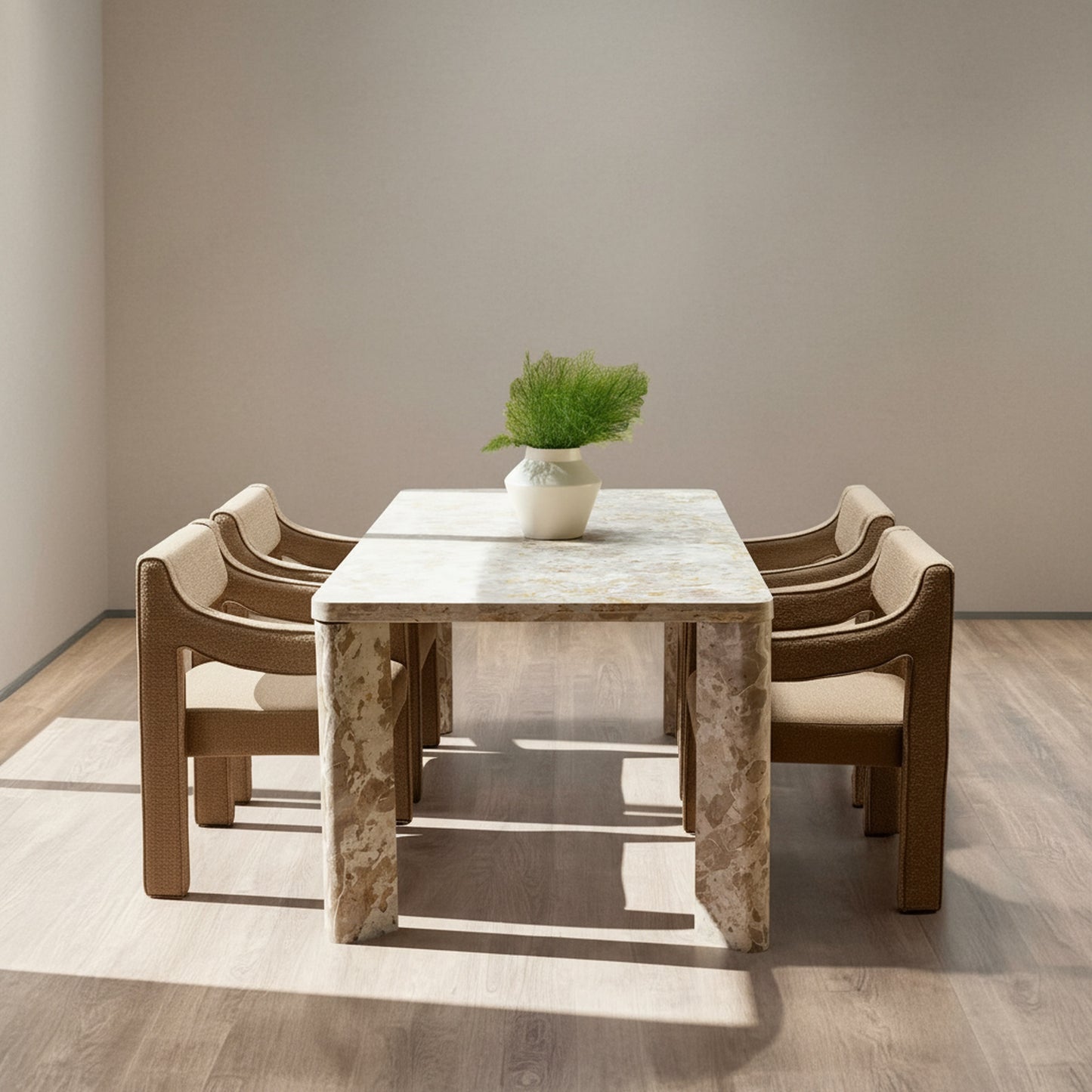 Segment Dining Table Panther Stone Beige