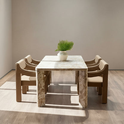 Segment Dining Table Panther Stone Beige
