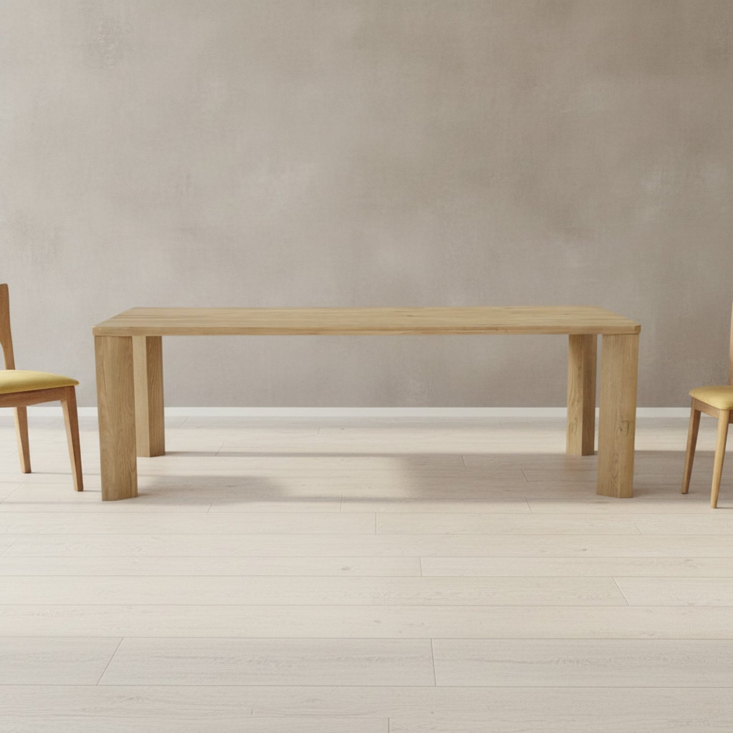 Segment Dining Table Wood Large Heritage Brown