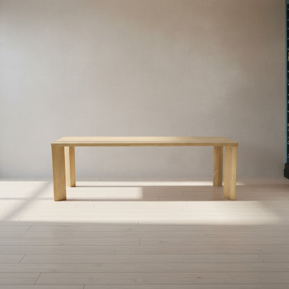 Segment Dining Table Wood Large Heritage Brown
