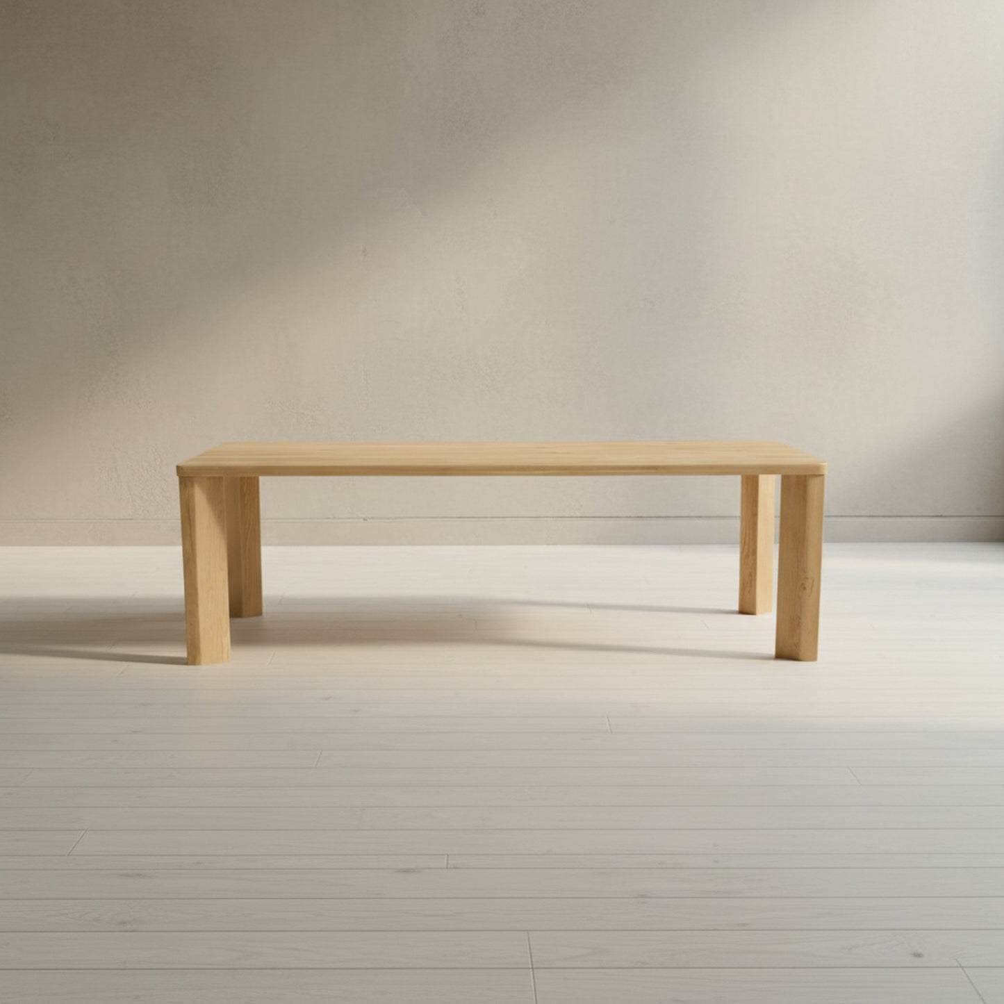 Segment Dining Table Wood Large Heritage Brown