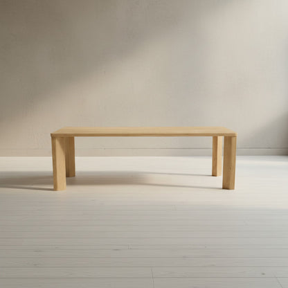 Segment Dining Table Wood Large Heritage Brown