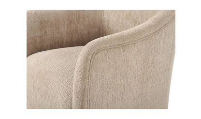 Drava Rolling Dining Chair Beige