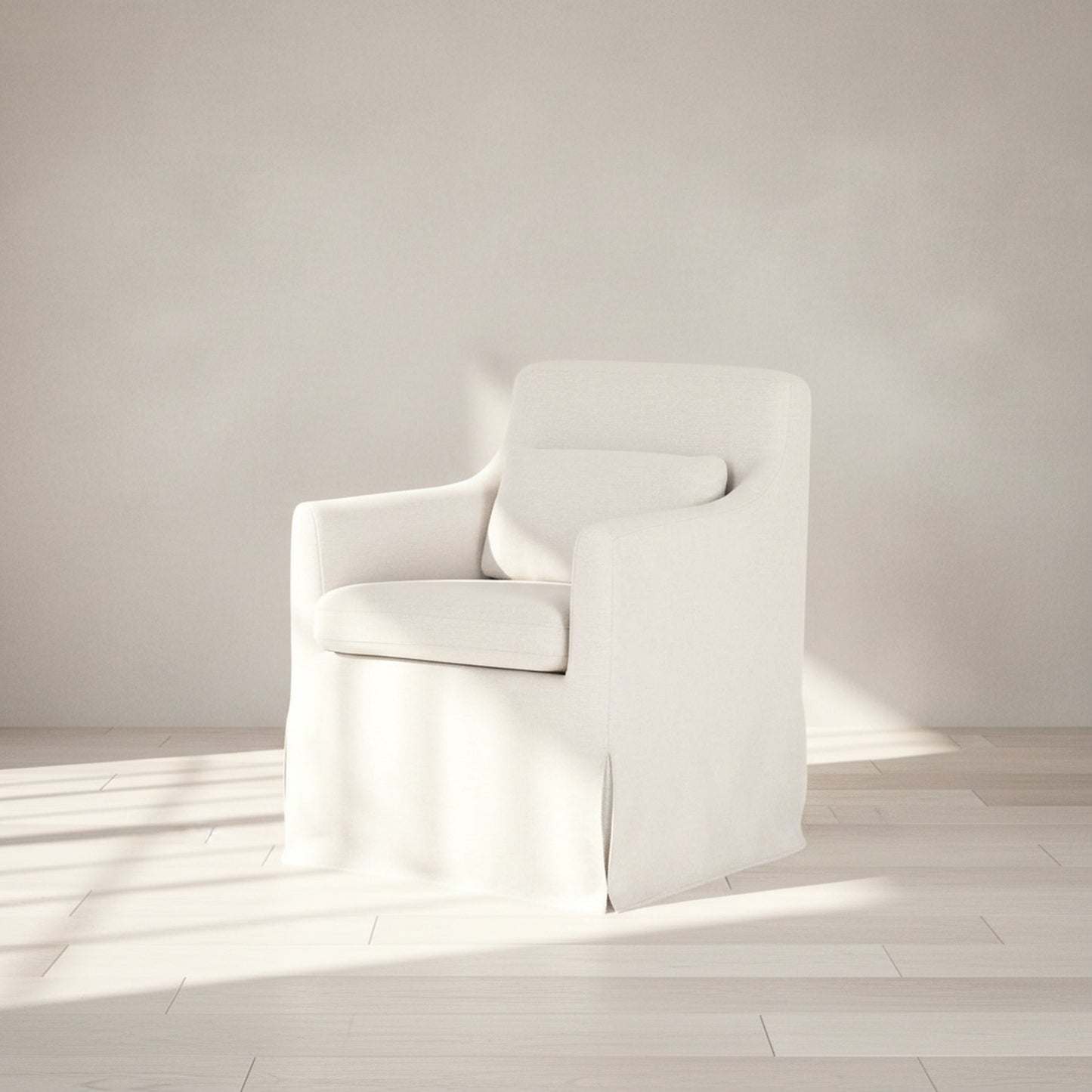 Lydia Slipcover Dining Chair Beige