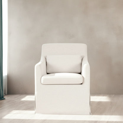 Lydia Slipcover Dining Chair Beige