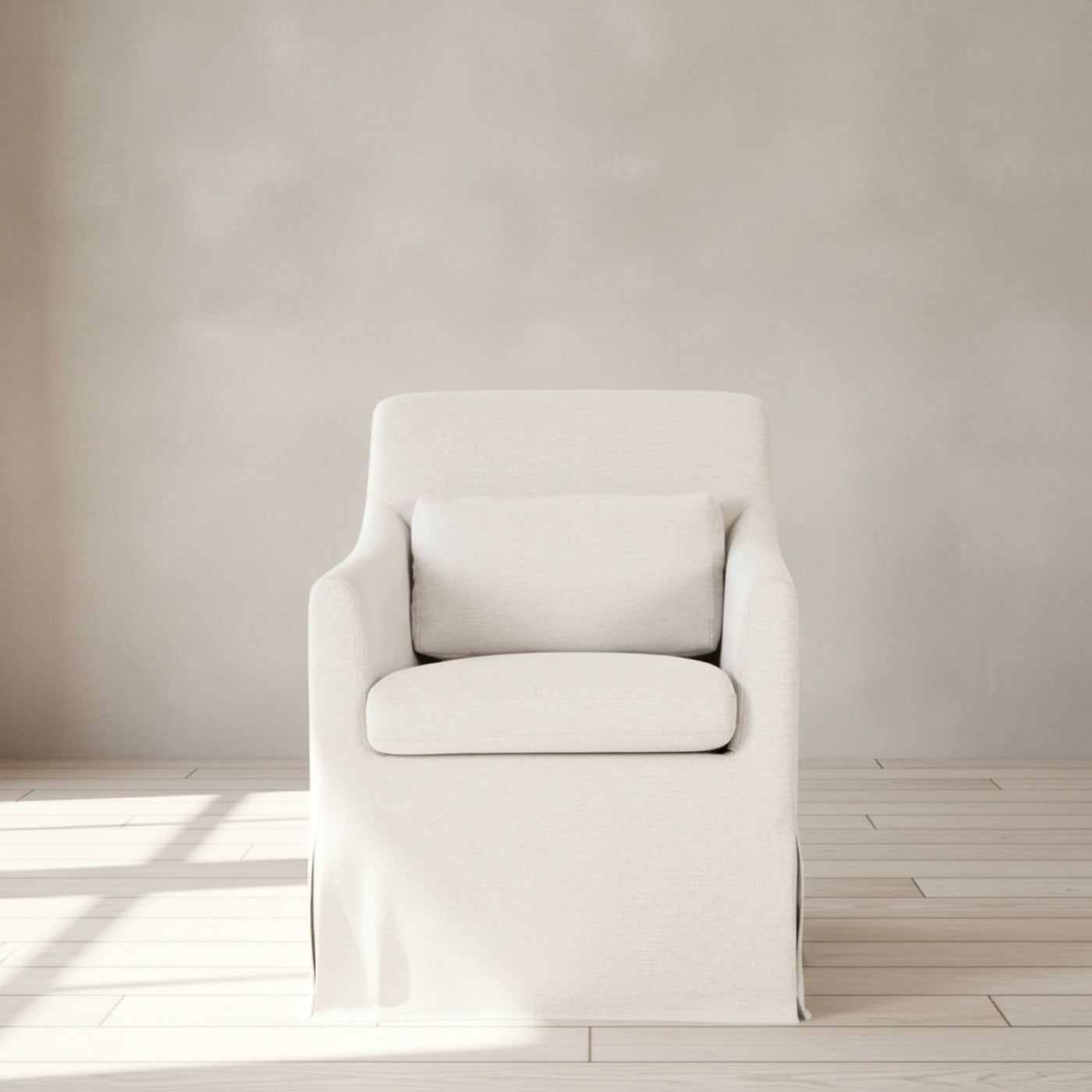 Lydia Slipcover Dining Chair Beige