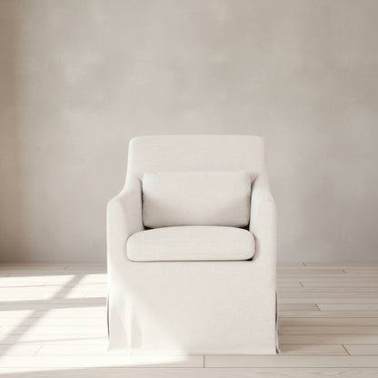 Lydia Slipcover Dining Chair Beige