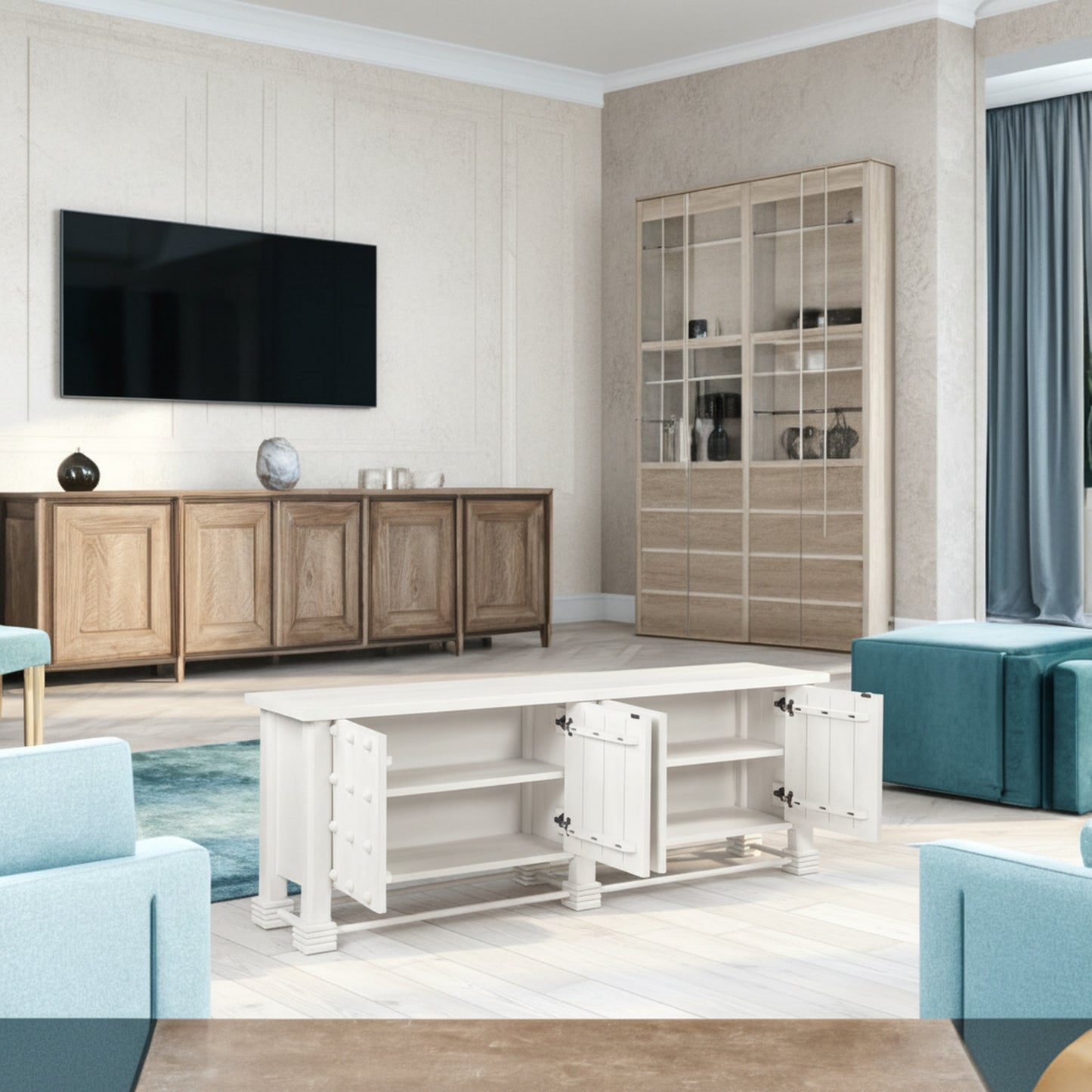 Clement Sideboard Whitewashed
