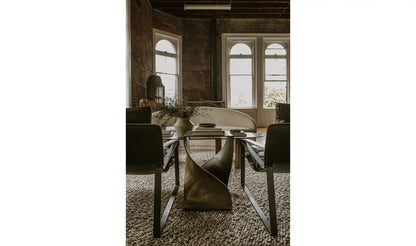 Twist Accent Table Brass