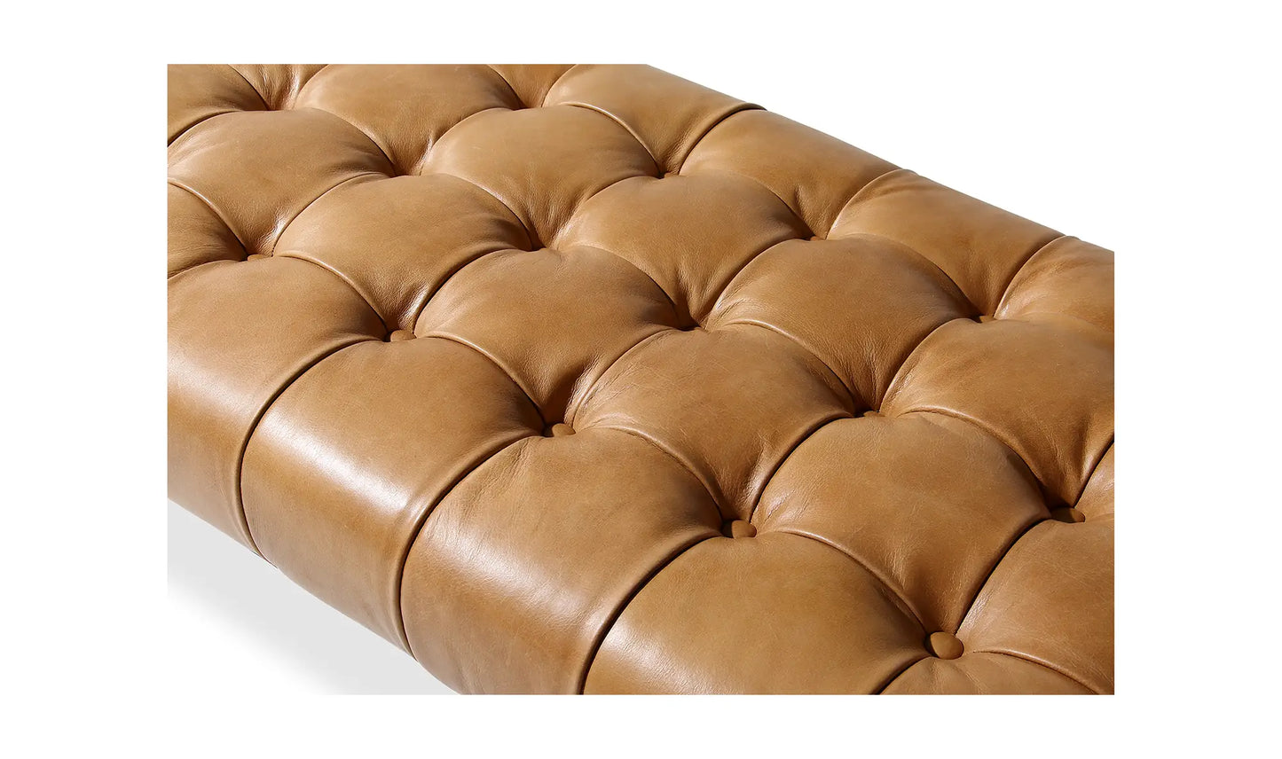 Wyatt Leather Bench Tan