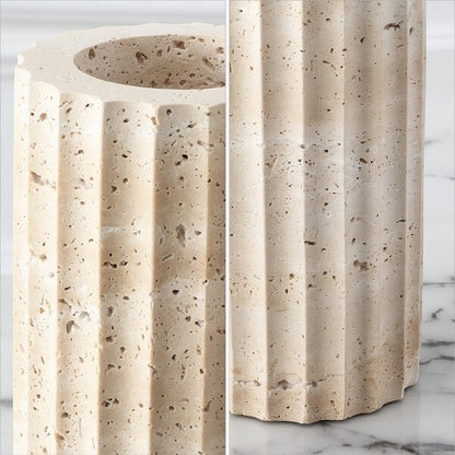 Teroi Travertine Vase Set 2
