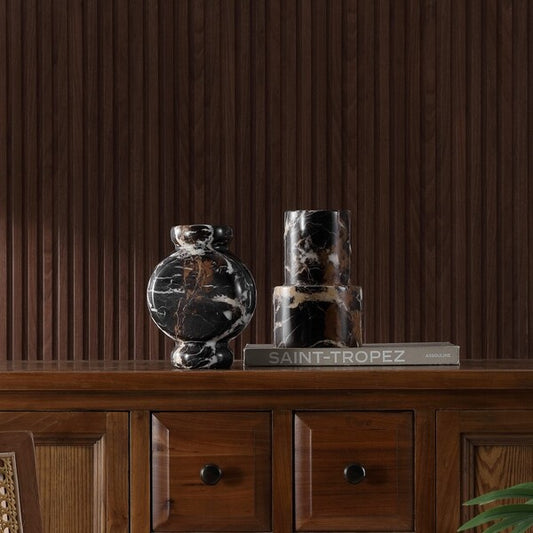 Reign Marble Vase Set Of 2