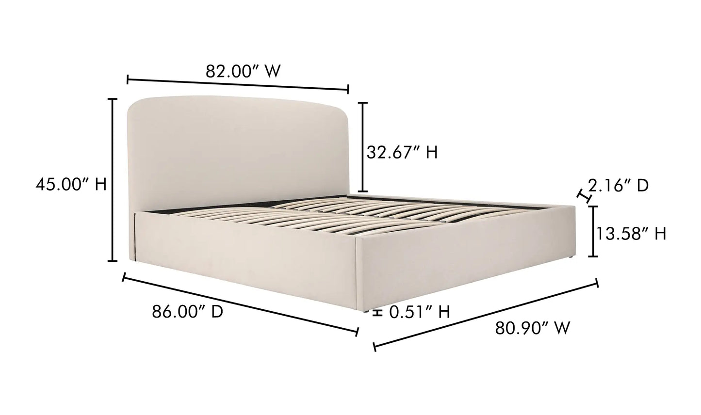 Joan Storage Bed Cream