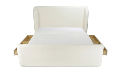 Sophia King Storage Bed Cream
