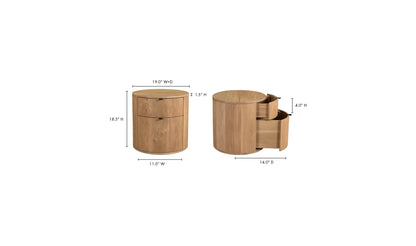 Teddy Two Drawer Nightstand