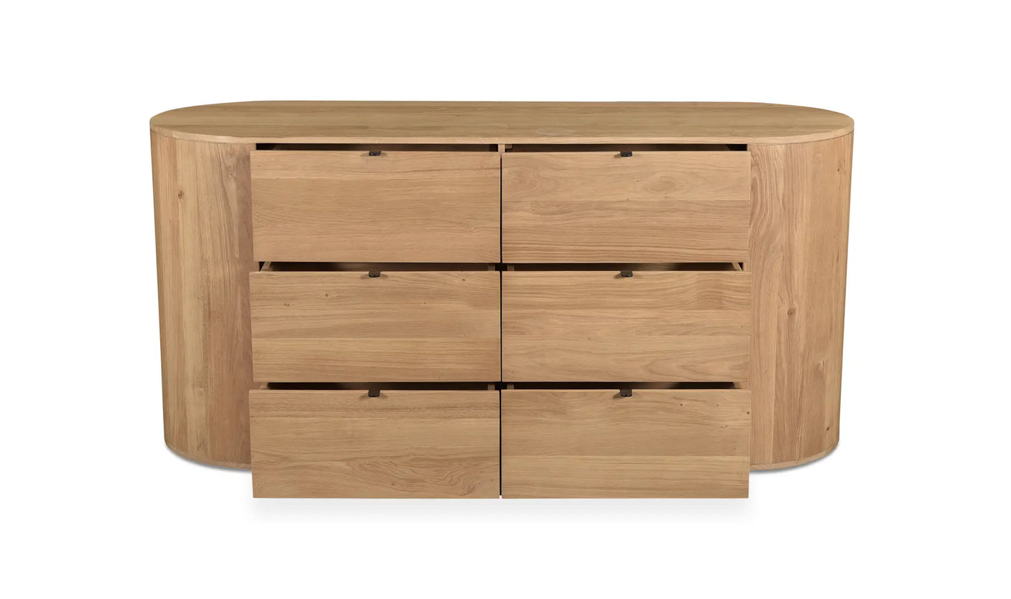 Theo 6 Drawer Dresser Natural