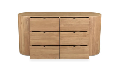 Theo 6 Drawer Dresser Natural