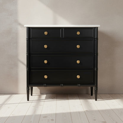 Eleanor 5 Drawer Chest Black