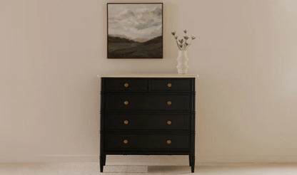 Eleanor 5 Drawer Chest Black