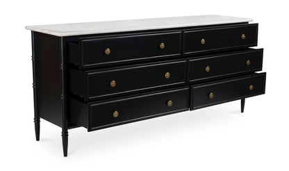 Eleanor 6 Drawer Dresser Black