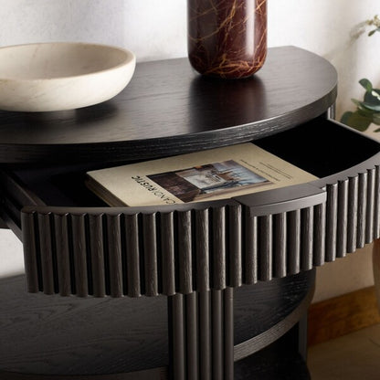 Shelbie Reeded Console Table