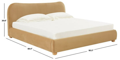 Beccarose Velvet Bed