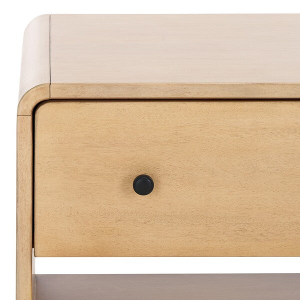 Haydriana 1 Drawer Wood Nightstand