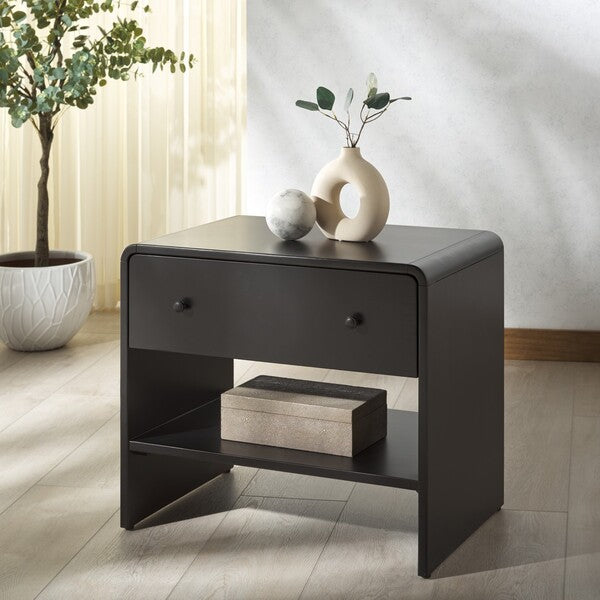 Haydriana 1 Drawer Wood Nightstand