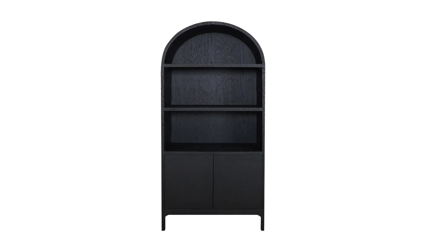 Wilde Display Cabinet Black Oak