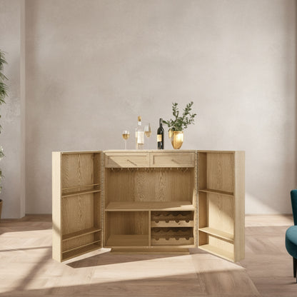 Vermentino Bar Cabinet Oak