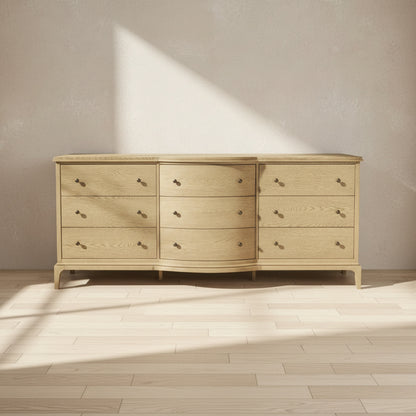 Sadie 9 Drawer Dresser Brown