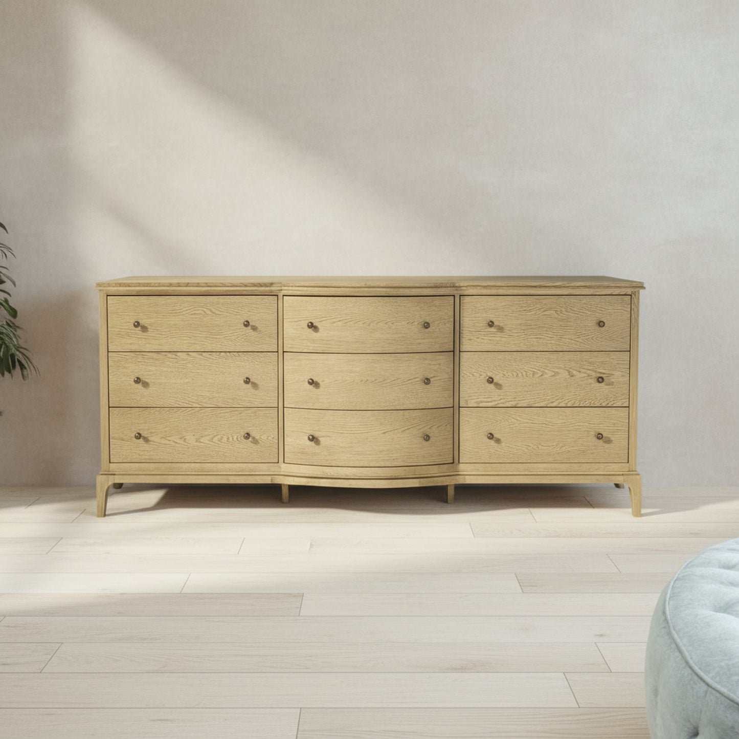 Sadie 9 Drawer Dresser Brown