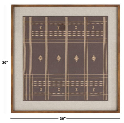 Terra Framed Textile Art