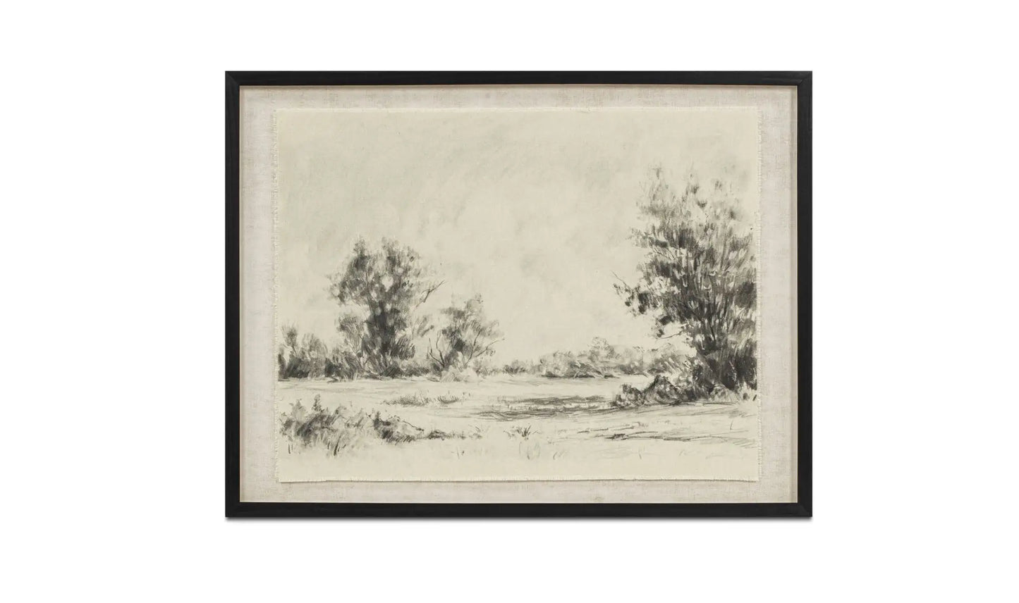 Briar Framed Print On Linen