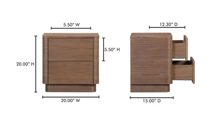 Round Off Nightstand