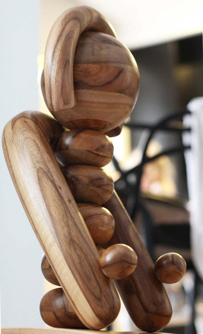 EARTH Totem - Wooden Sculpture